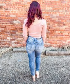 Love Tree Amber Long Sleeve Rib Bodysuit- Mauve 8 Love Tree Amber Long Sleeve Rib Bodysuit- Mauve