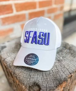 Legacy SFASU Slice Trucker Hat- Grey/ Hat