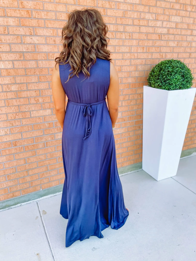 Wanna B Annie Tie Back Maxi Dress 6 Wanna B Annie Tie Back Maxi Dress