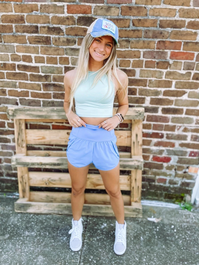 Zenana Premium Taylor Seamless Cropped Tank Top- Light Green Tops 4 Zenana Premium Taylor Seamless Cropped Tank Top- Light Green Tops