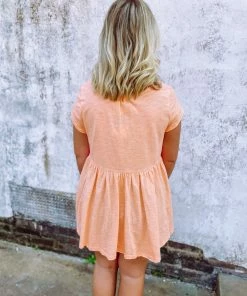 Easel Kelly Cotton Slub Loose Fit Top Tops