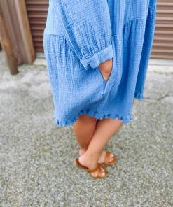 Umgee Emerson Multi Tiered Textured Keyhole Dress 11 Umgee Emerson Multi Tiered Textured Keyhole Dress