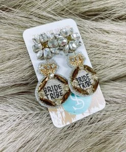 Texas Bling Lindsey Beaded Bride Tribe Earrings