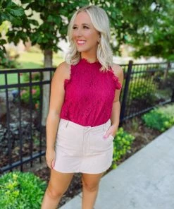 Entro Everly Classy High Waisted Skort-Beige 9 Entro Everly Classy High Waisted Skort-Beige