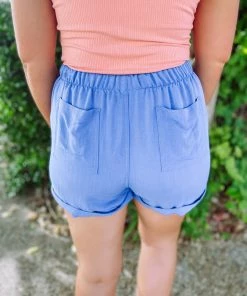 Kori Bottoms Maggie Tie Front Linen Shorts
