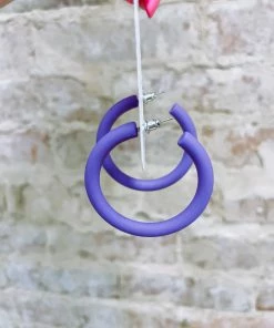 Texas Bling Oakley Loop Earrings- Purple