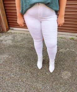 Judy Blue Audrey White High Waisted Skinny Jeans