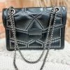 Texas Bling Chloe Black Stud Crossbody