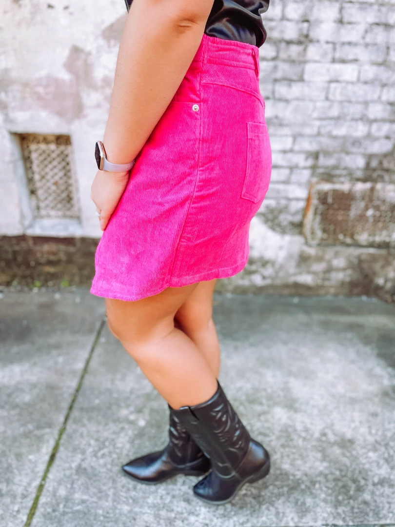 Wild Lilac Bottoms Sienna Corduroy Mini Skirt 3 Wild Lilac Bottoms Sienna Corduroy Mini Skirt