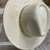 Texas Bling Hats Stevie Thin Chain Detail Felt Hat- Beige