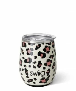 Texas Bling Luxy Leopard 14oz Wine Cup Gifts
