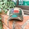 Texas Bling TX Flag Cap- Camo Hats