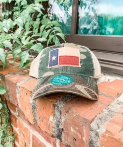 Texas Bling TX Flag Cap- Camo Hats