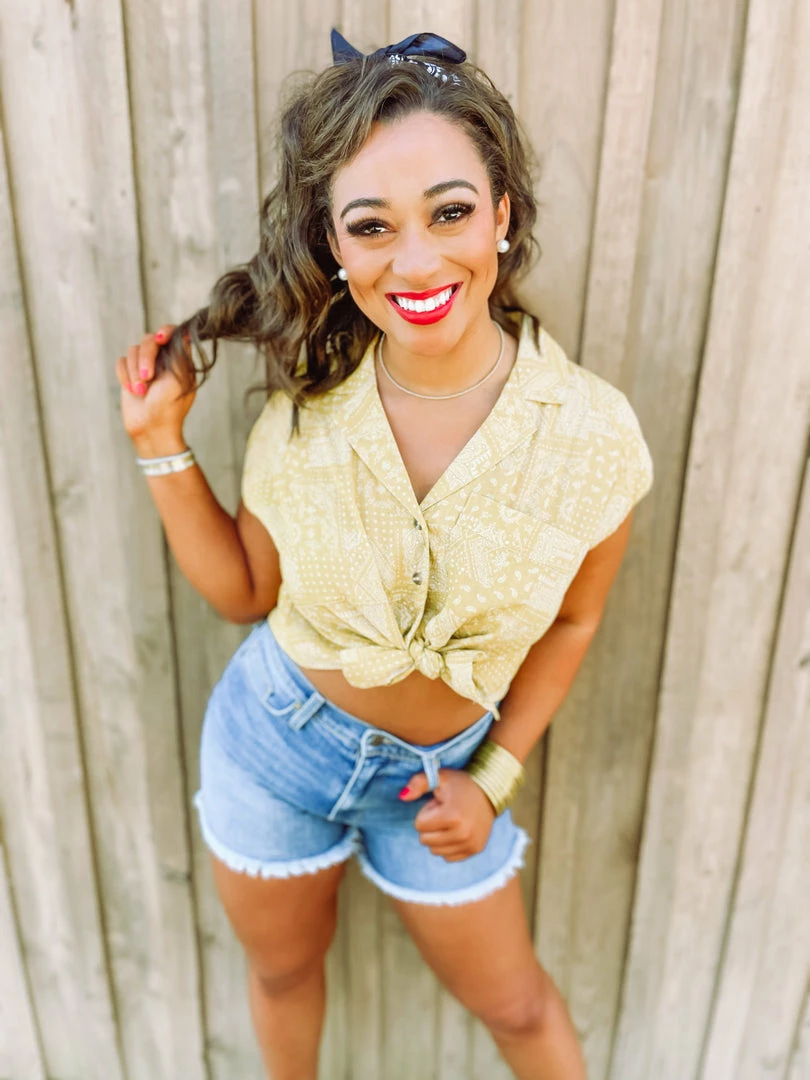 Easel Eden Paisley Printed Shirt 2 Easel Eden Paisley Printed Shirt