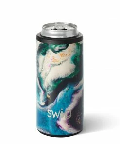 Texas Bling Gifts Printed Skinny Can Cooler - Aurora
