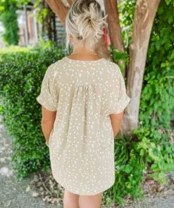 Easel Victoria Printed Woven Tunic- Kiwi Tops 13 Easel Victoria Printed Woven Tunic- Kiwi Tops