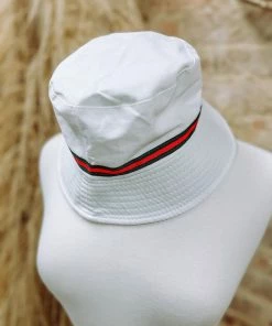 Texas Bling Louie White Bucket Hat Hats