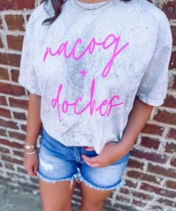 G Ink Graphic Tees Nacog+doches- Grey