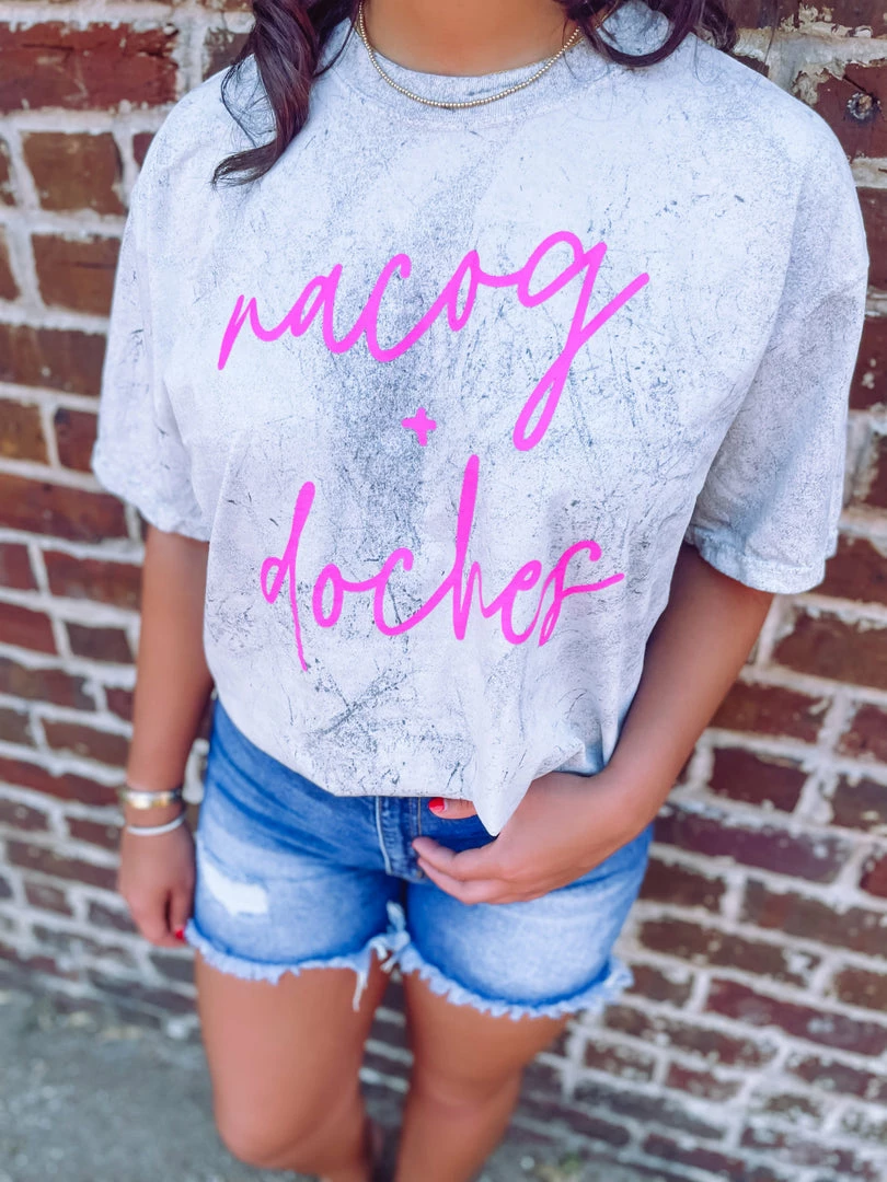 G Ink Graphic Tees Nacog+doches- Grey 2 G Ink Graphic Tees Nacog+doches- Grey