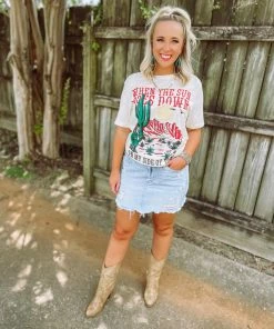 Pierce + Pine Sun Goes Down Graphic Tees