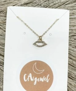 Texas Bling My Lips Are Sealed Necklace Jewelry