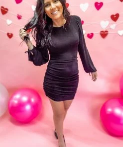 Main Strip Callie Round Neck Solid Knit Dress