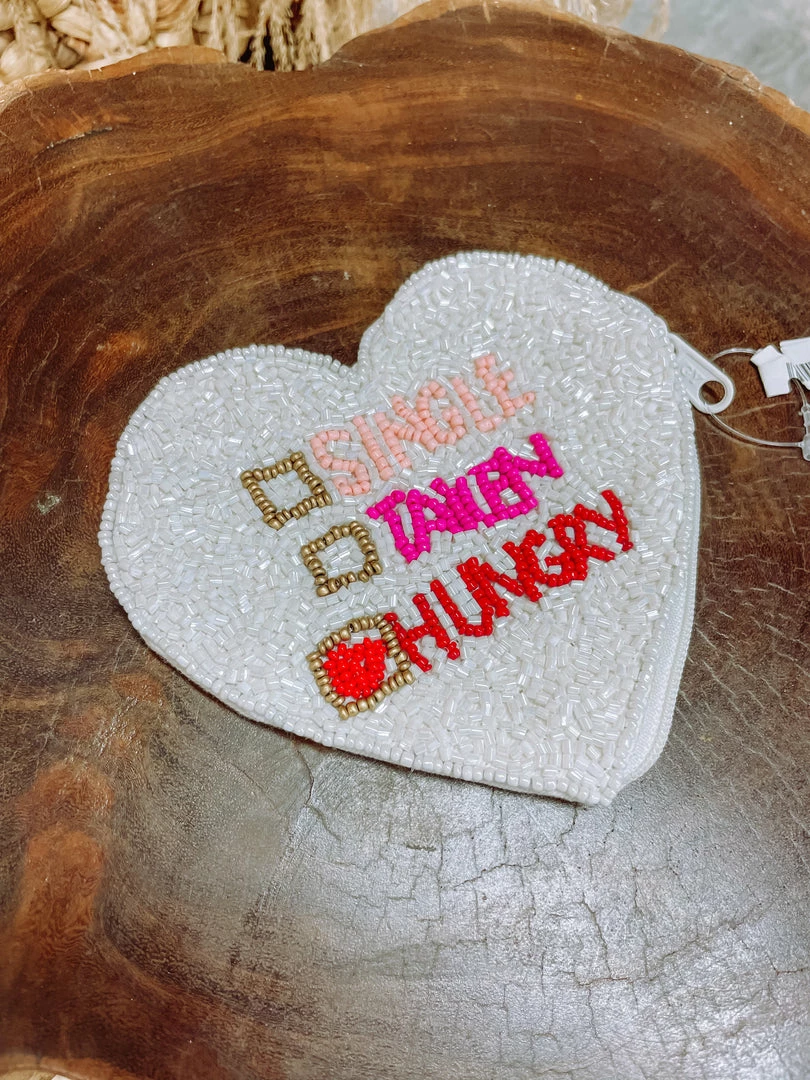 Texas Bling Hungry Heart Beaded Pouch 1 Texas Bling Hungry Heart Beaded Pouch