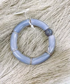 Texas Bling Jewelry Charcoal Single Acrylic Bracelet