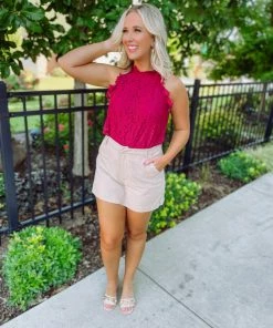 Ee:some Harper Floral Lace Tank Top- Wine Tops 11 Ee:some Harper Floral Lace Tank Top- Wine Tops