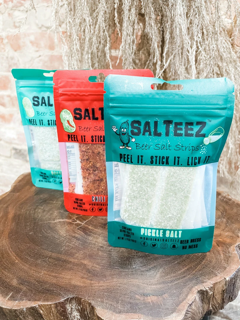 Texas Bling Beer Salt Strips- Pickle Salt Gifts 3 Texas Bling Beer Salt Strips- Pickle Salt Gifts