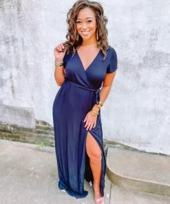 Ee:some Ella Solid Woven Maxi Dress Dresses