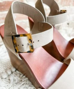 Mia Shoes Senna Wedges- Tan 7 Mia Shoes Senna Wedges- Tan