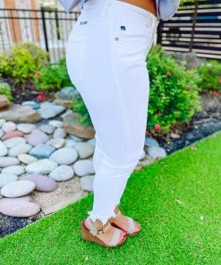 Kancan Alani High Rise Hem Detail Ankle Skinny Jeans