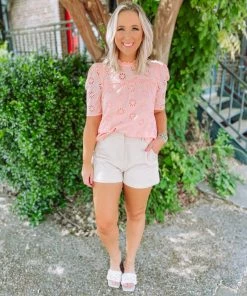 Entro Rue Eyelet High Neck Top Tops