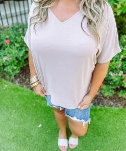 Entro Melody Solid V Neck Top