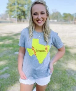 Pierce + Pine Graphic Tees Texas Home Softball