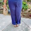 Lette (ee:some) Sophie Smocked Waist Pants- Navy