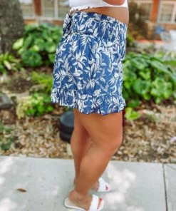 &MERCI Bottoms Taylor Ruffle Hem High Rise Shorts