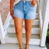 Just Black Denim Lucy Basic Cut Off Mid Rise Shorts
