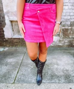 Wild Lilac Bottoms Sienna Corduroy Mini Skirt