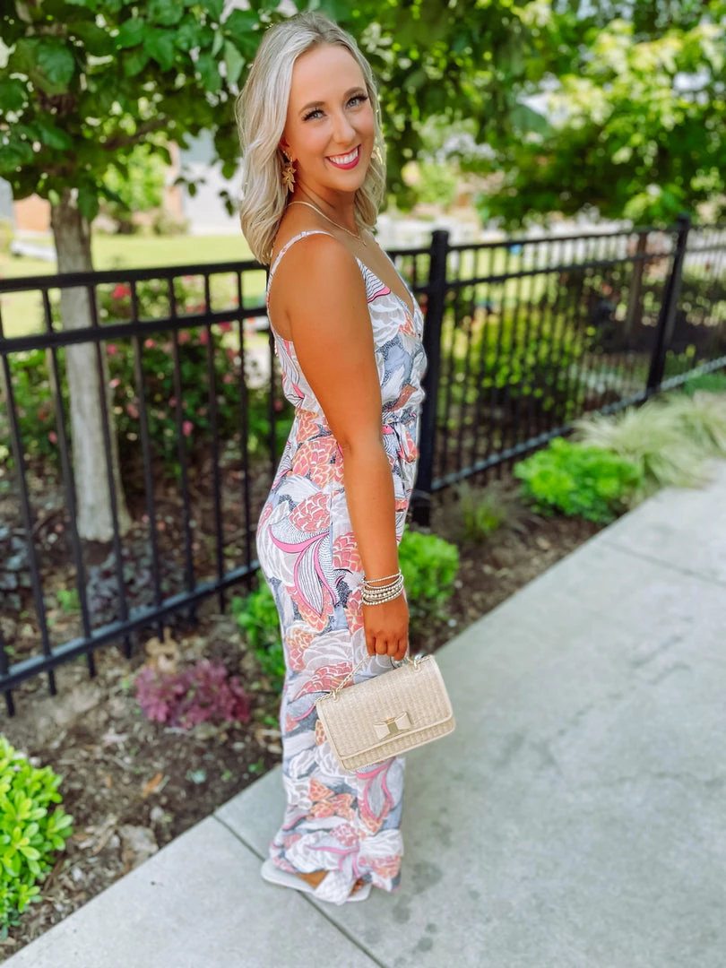 Cezanne Taylor Floral Self Tie Jumpsuit Take Me Away: Resort Edition 4 Cezanne Taylor Floral Self Tie Jumpsuit Take Me Away: Resort Edition