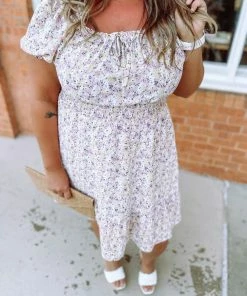 Hayden Teagan Floral Tie Front Smocked Dress Plus 7 Hayden Teagan Floral Tie Front Smocked Dress Plus