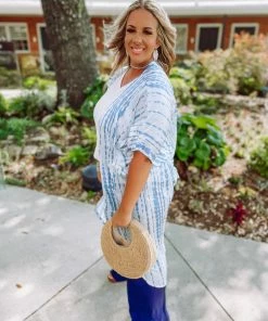 Texas Bling Lucia Bamboo Belted Kimono Cover Up Take Me Away: Resort Edition