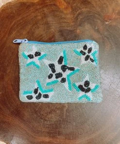 Texas Bling Spotted Star Beaded Pouch Bags