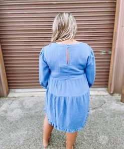 Umgee Emerson Multi Tiered Textured Keyhole Dress 12 Umgee Emerson Multi Tiered Textured Keyhole Dress