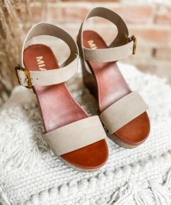 Mia Shoes Senna Wedges- Tan 9 Mia Shoes Senna Wedges- Tan