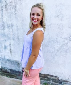 Fantastic Fawn Tops Lexie Mineral Wash Loose Fit V Neck Tank Top