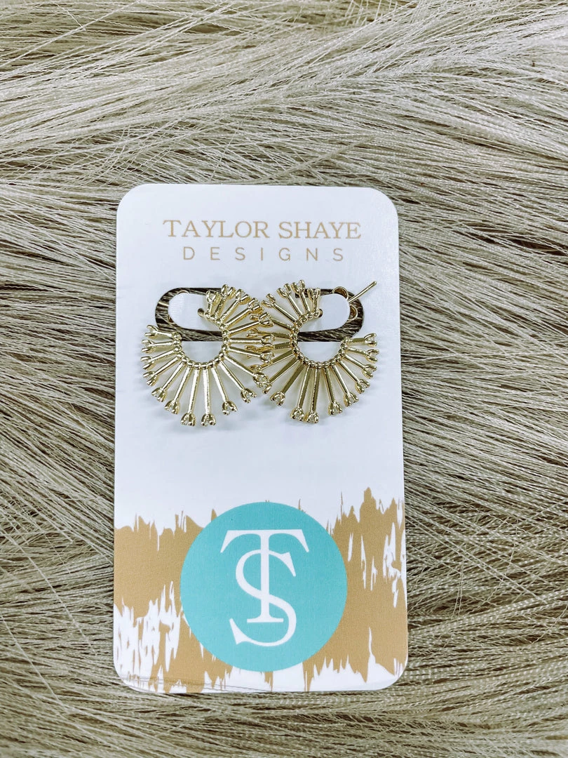 Texas Bling Sandy Hoop Earrings Jewelry 1 Texas Bling Sandy Hoop Earrings Jewelry