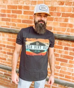 Red Dirt Hat Company Army Sunset Graphic Tees