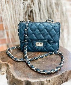 Texas Bling Bags Anahi Leather Crossbody- Black